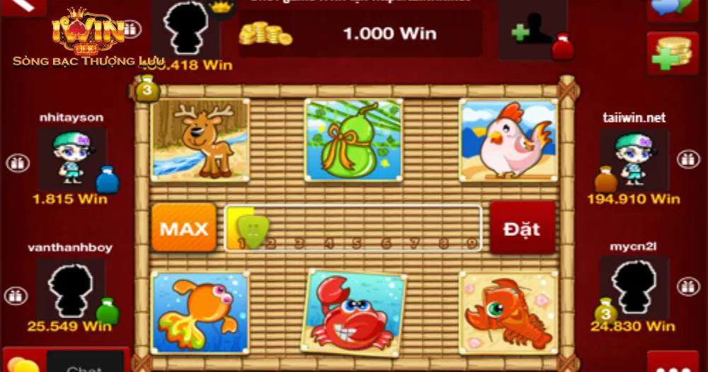 Game bầu cua khá quen thuộc đối với người tham gia