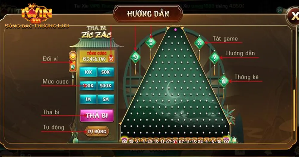 Game thả bi zic zac iWin siêu thú vị được rất nhiều anh em đánh giá cao