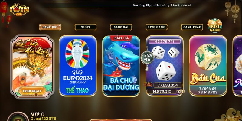 Số lượng trò chơi phong phú và đa dạng