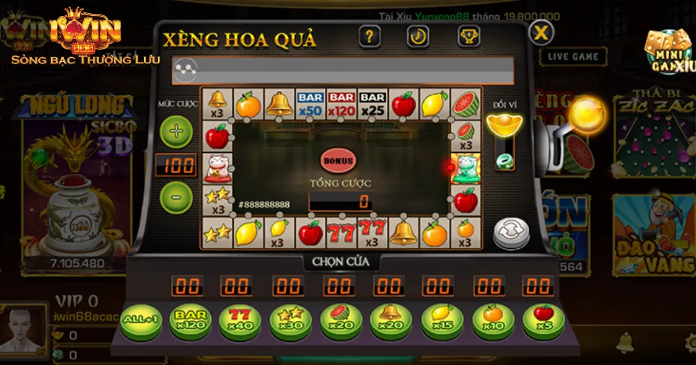 Xèng hoa quả iWin được nhiều anh em cược thủ quan tâm