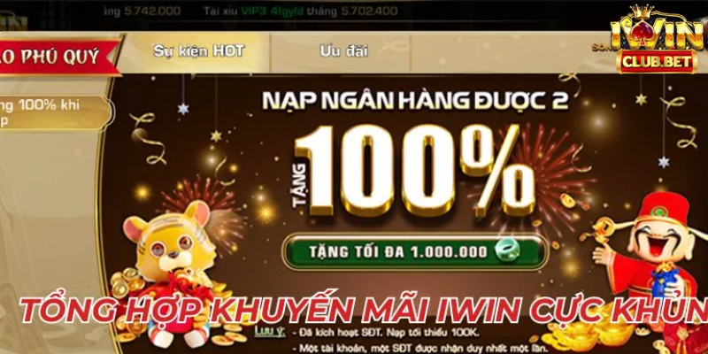 iWin Club khuyến mãi hấp dẫn thường xuyên